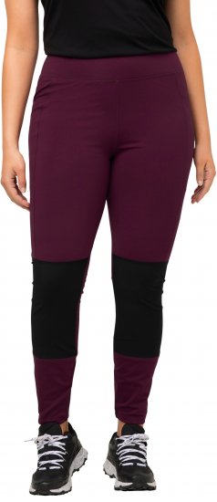 Ulla Popken High Waisted Hiking Leggings Purple - Džinsai & Kelnės Didelėse Dydžiuose – Plus Size - 