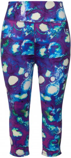 Ulla Popken Neon Bubble Quick Dry Leggings Blue - Džinsai & Kelnės Didelėse Dydžiuose – Plus Size - 
