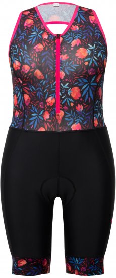 Ulla Popken Functional Padded Zip Front Cycling Leotard Black - Džinsai & Kelnės Didelėse Dydžiuose – Plus Size - 
