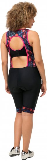 Ulla Popken Functional Padded Zip Front Cycling Leotard Black - Džinsai & Kelnės Didelėse Dydžiuose – Plus Size - 