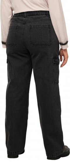 Ulla Popken Mandy Cargo Jeans Black - Džinsai & Kelnės Didelėse Dydžiuose – Plus Size - 