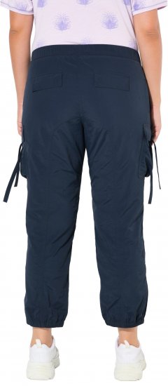 Ulla Popken Elastic Waist Cargo Pants Navy - Džinsai & Kelnės Didelėse Dydžiuose – Plus Size - 