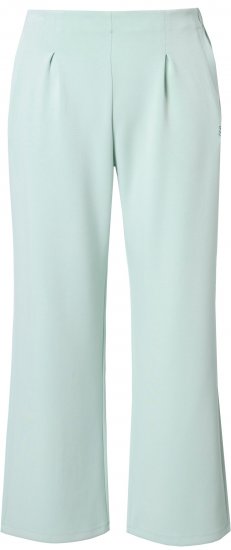 Ulla Popken Box Pleat Stretch Fit Yoga Pants Light Blue - Džinsai & Kelnės Didelėse Dydžiuose – Plus Size - 