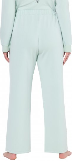 Ulla Popken Box Pleat Stretch Fit Yoga Pants Light Blue - Džinsai & Kelnės Didelėse Dydžiuose – Plus Size - 
