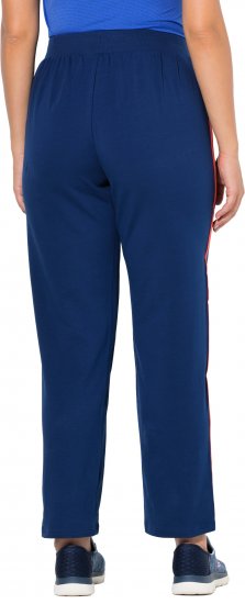 Ulla Popken Side Stripe Joggers Blue - Džinsai & Kelnės Didelėse Dydžiuose – Plus Size - 