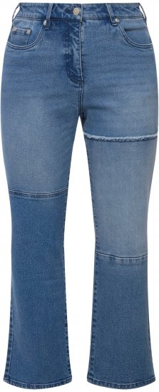 Ulla Popken Patchwork Jeans Blue - Džinsai & Kelnės Didelėse Dydžiuose – Plus Size - 