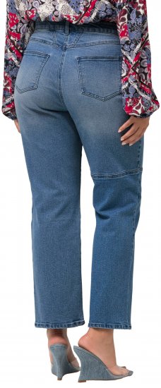 Ulla Popken Patchwork Jeans Blue - Džinsai & Kelnės Didelėse Dydžiuose – Plus Size - 