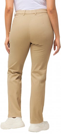 Ulla Popken Mony Tapered Leg Zip Pocket Pants Dark Putty - Džinsai & Kelnės Didelėse Dydžiuose – Plus Size - 