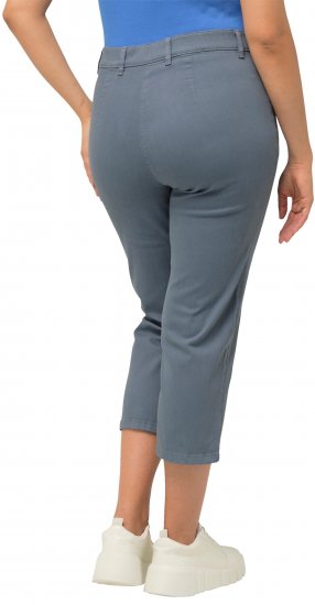 Ulla Popken Cropped Stretch Fit Mony Pants Light Sapphire - Džinsai & Kelnės Didelėse Dydžiuose – Plus Size - 