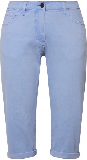 Ulla Popken Capri Boyfriend Jeans Blue - Džinsai & Kelnės Didelėse Dydžiuose – Plus Size - 