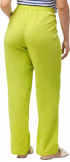 Ulla Popken Muslin Pull On Pants Green - Džinsai & Kelnės Didelėse Dydžiuose – Plus Size - 