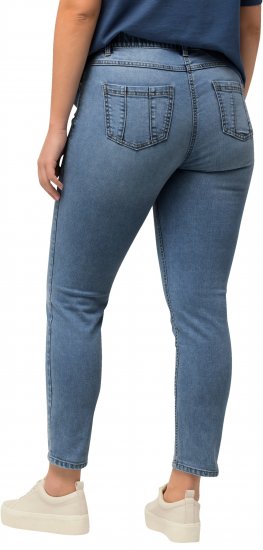 Ulla Popken Rhinestone Detail Stretch Fit Skinny Jeans Blue - Džinsai & Kelnės Didelėse Dydžiuose – Plus Size - 