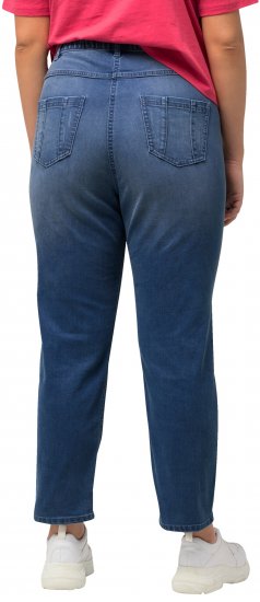 Ulla Popken Rhinestone Detail Stretch Fit Skinny Jeans Blue Denim - Džinsai & Kelnės Didelėse Dydžiuose – Plus Size - 