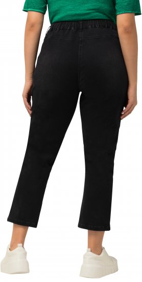 Ulla Popken Sienna Crop Stretch Jeans Black - Džinsai & Kelnės Didelėse Dydžiuose – Plus Size - 