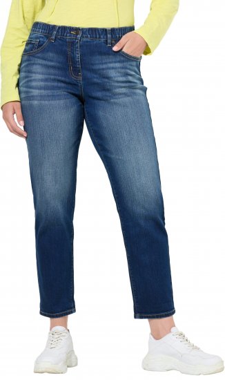 Ulla Popken Boyfriend Jeans Blue Denim - Džinsai & Kelnės Didelėse Dydžiuose – Plus Size - 