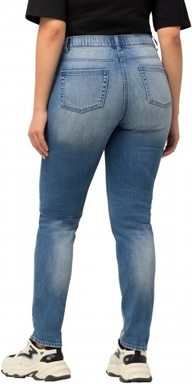 Ulla Popken Distressed Stretch Fit Sarah Jeans Blue - Džinsai & Kelnės Didelėse Dydžiuose – Plus Size - 