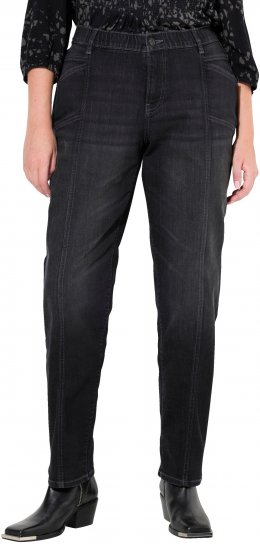 Ulla Popken Decorative Seam Boyfriend Jeans Dark Teal - Džinsai & Kelnės Didelėse Dydžiuose – Plus Size - 