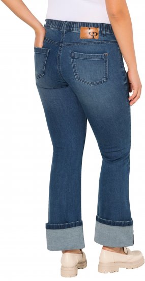 Ulla Popken Wide Cuff Stretch Fit Jeans Blue Denim - Džinsai & Kelnės Didelėse Dydžiuose – Plus Size - 