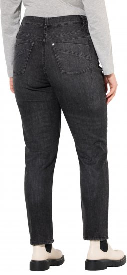 Ulla Popken Rivet Detail Mom Jeans Denim Blue - Džinsai & Kelnės Didelėse Dydžiuose – Plus Size - 