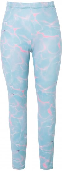 Ulla Popken Wave Print Ski Leggings Blue - Džinsai & Kelnės Didelėse Dydžiuose – Plus Size - 