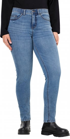 Ulla Popken Stretch Fit Slim Leg Jeans Blue - Džinsai & Kelnės Didelėse Dydžiuose – Plus Size - 