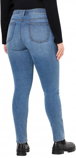 Ulla Popken Stretch Fit Slim Leg Jeans Blue - Džinsai & Kelnės Didelėse Dydžiuose – Plus Size - 