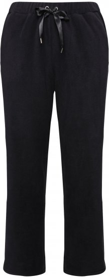 Ulla Popken Fleece Loungewear Pants Black - Džinsai & Kelnės Didelėse Dydžiuose – Plus Size - 