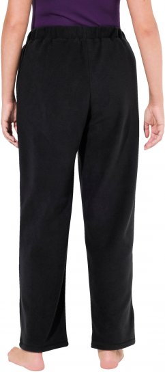Ulla Popken Fleece Loungewear Pants Black - Džinsai & Kelnės Didelėse Dydžiuose – Plus Size - 
