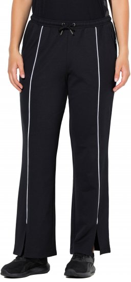 Ulla Popken Tracksuit Pants Black - Džinsai & Kelnės Didelėse Dydžiuose – Plus Size - 