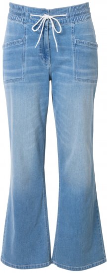 Ulla Popken Patch Pocket Elastic Waist Jeans Blue - Džinsai & Kelnės Didelėse Dydžiuose – Plus Size - 