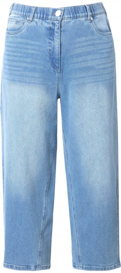 Ulla Popken Tapered Leg Mom Jeans Blue - Džinsai & Kelnės Didelėse Dydžiuose – Plus Size - 