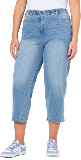 Ulla Popken Tapered Leg Mom Jeans Blue - Džinsai & Kelnės Didelėse Dydžiuose – Plus Size - 