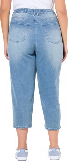 Ulla Popken Tapered Leg Mom Jeans Blue - Džinsai & Kelnės Didelėse Dydžiuose – Plus Size - 