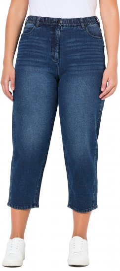 Ulla Popken Tapered Leg Mom Jeans Denim Blue - Džinsai & Kelnės Didelėse Dydžiuose – Plus Size - 