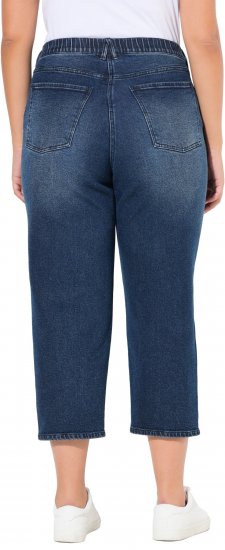 Ulla Popken Tapered Leg Mom Jeans Denim Blue - Džinsai & Kelnės Didelėse Dydžiuose – Plus Size - 
