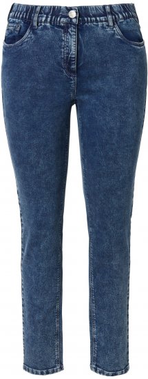 Ulla Popken Jersey Slim Leg Jeans Denim Blue - Džinsai & Kelnės Didelėse Dydžiuose – Plus Size - 