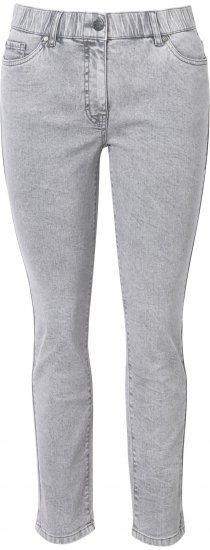 Ulla Popken Stretch Cotton Cargo Crop Pants White - Džinsai & Kelnės Didelėse Dydžiuose – Plus Size - 