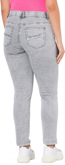 Ulla Popken Stretch Cotton Cargo Crop Pants White - Džinsai & Kelnės Didelėse Dydžiuose – Plus Size - 