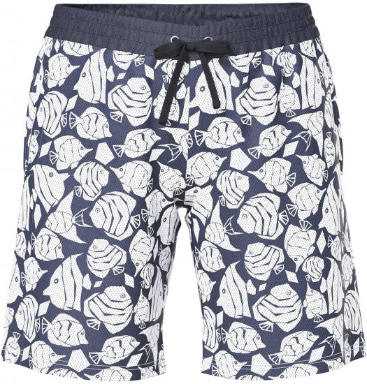 Ulla Popken Angelfish Mesh Shorts Blue - Džinsai & Kelnės Didelėse Dydžiuose – Plus Size - 