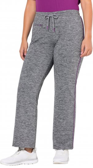 Ulla Popken Quick Drying Jogging Pants Grey - Džinsai & Kelnės Didelėse Dydžiuose – Plus Size - 