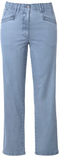 Ulla Popken Tapered Leg Mony Pants Atlantic Blue - Džinsai & Kelnės Didelėse Dydžiuose – Plus Size - 