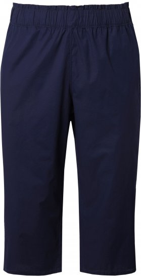 Ulla Popken Stretch Fit Paper Bag Culottes Navy - Džinsai & Kelnės Didelėse Dydžiuose – Plus Size - 