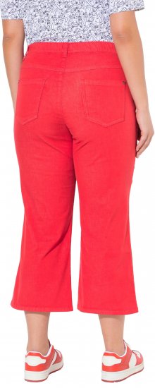 Ulla Popken Wide Leg Twill Mary Fit Culottes Neon Red - Džinsai & Kelnės Didelėse Dydžiuose – Plus Size - 