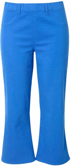 Ulla Popken Wide Leg Twill Mary Fit Culottes Deep Aqua - Džinsai & Kelnės Didelėse Dydžiuose – Plus Size - 