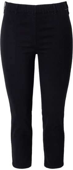 Ulla Popken Cropped Jeggings Black - Džinsai & Kelnės Didelėse Dydžiuose – Plus Size - 