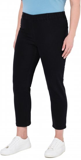 Ulla Popken Cropped Jeggings Black - Džinsai & Kelnės Didelėse Dydžiuose – Plus Size - 