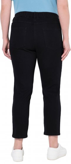 Ulla Popken Cropped Jeggings Black - Džinsai & Kelnės Didelėse Dydžiuose – Plus Size - 