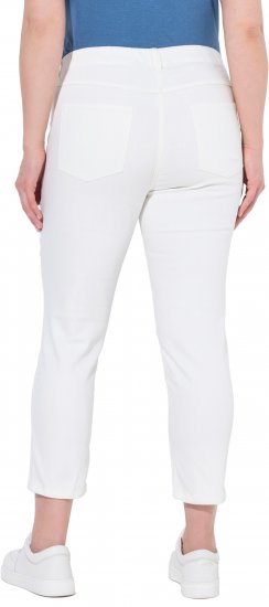 Ulla Popken Cropped Jeggings Snow White - Džinsai & Kelnės Didelėse Dydžiuose – Plus Size - 