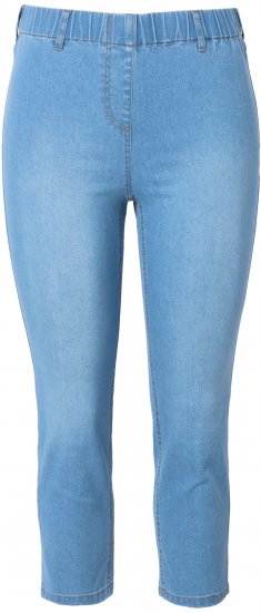 Ulla Popken Cropped Jeggings Light Blue Denim - Džinsai & Kelnės Didelėse Dydžiuose – Plus Size - 