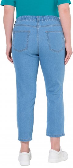 Ulla Popken Cropped Jeggings Light Blue Denim - Džinsai & Kelnės Didelėse Dydžiuose – Plus Size - 